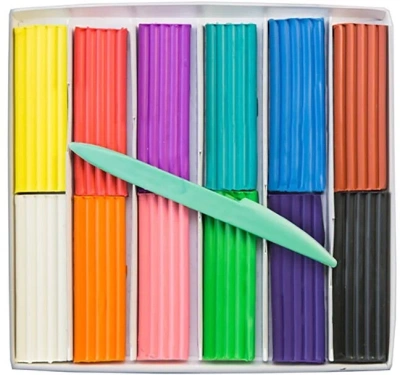 KALAM.KZ - Пластилин 12 цветов,со стеком, Луч