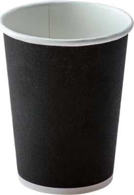 Стакан бумажный, 350 мл, d 90 мм,черный, SP12, (50 шт в уп)