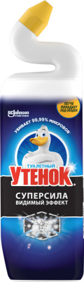 Чистящее средство для сантехники 900мл, с дозатором, видимый эффект, "Утенок"
