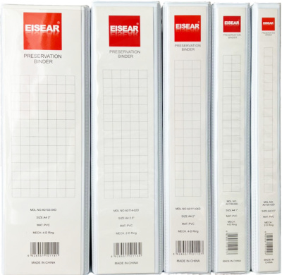 KALAM.KZ - Папка на 4 кольца, A4, 38мм, PVC, белая Eisear