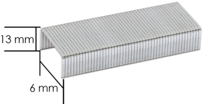 KALAM.KZ - Скобы для степлера №24/6, 1-30л, 1000шт, оцинкованные Foska