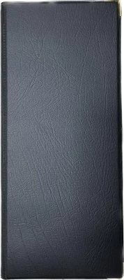 Визитница на 160 визиток, 113x195мм, черная, с разделитем A-Z, Bindermax