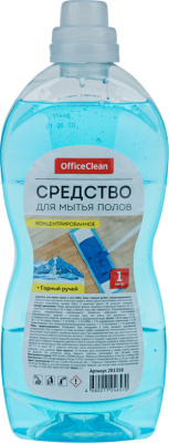 Средство моющее, универсальное для пола 1л. Горный ручей "OfficeClean"