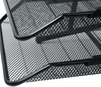 KALAM.KZ - Набор настольный 5 предметов, металл, сетчатый, черный Foska