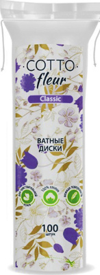 Ватные диски 100 шт "Cotto fleur" classic/35шт/