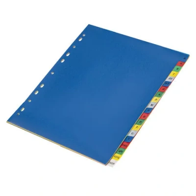 KALAM.KZ - Разделитель А-Я, А4, 20л, пластиковый, цветной Brauberg