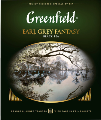 Чай черный, 100 пакетиков Greenfield Earl Grey Fantasy black tea 