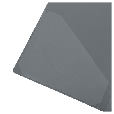 KALAM.KZ - Папка на 2 кольца, A4, 40мм, 700мкм, серая, пластик Стамм