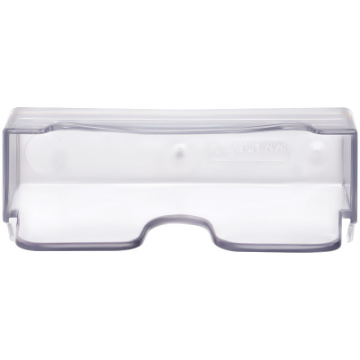 KALAM.KZ - Подставка для визиток, настольная, 100х40х55мм, тонированная серая Стамм