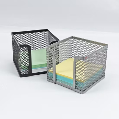 KALAM.KZ - Подставка для бумаги, 100*100*80мм , металлическая черная сетка Foska