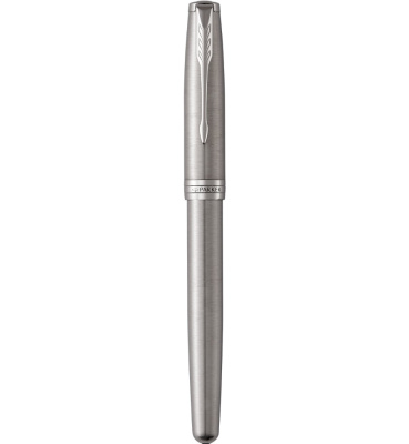 KALAM.KZ - Ручка роллерная Parker Sonnet Stainless Steel CT, 0,8 мм F, черная 1931511