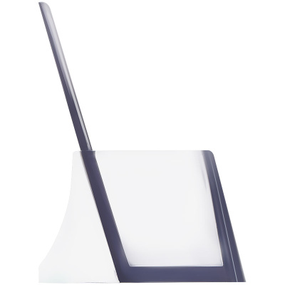 KALAM.KZ - Подставка для визиток, настольная, 100х40х55мм, тонированная серая Стамм