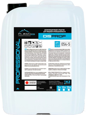 Чистящее средство для уборки,5000мл, дезинфиц.концентрат на основе ЧАС DIS PROF 
