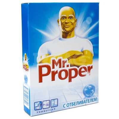 Порошок, средство чистящее 400гр, с отбеливателем Mr.Proper