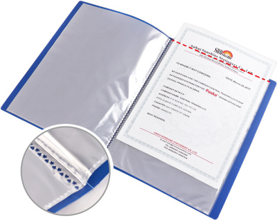 KALAM.KZ - Папка с файлами, 20 файлов, А4, 0.62/0.030мм, пластик Foska