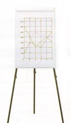 Доска-флипчарт 70x100см, магнитно-маркерная, 3ножки, Data Zone 