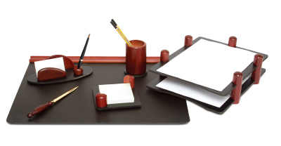 Набор настольный 6 предметов, дерево, черный/махагон Good Sunrise