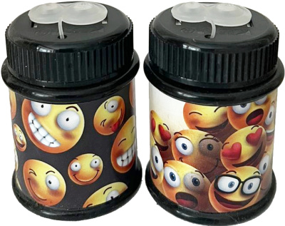 Точилка 2 отверстия, с контейнером, форма цилиндр, металл., пластик, KUM