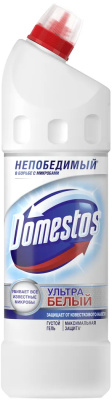 Чистящее средство для уборки,1000мл, дезинфиц.гель, Domestos Ультра белый 