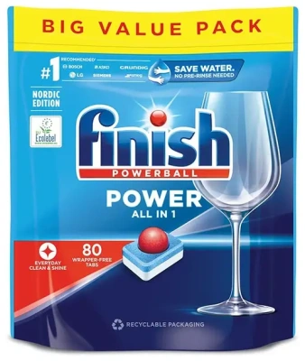 Таблетки для посудомоечных машин 80 шт "Finish all in one" м/у