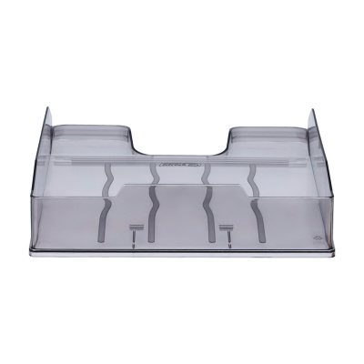 KALAM.KZ - Лоток горизонтальный А4, серый тонированный Стамм Эксперт