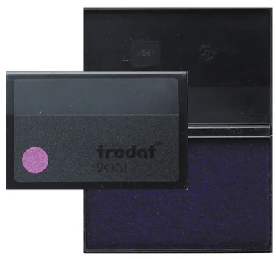 KALAM.KZ - Штемпельная подушка 90х50мм, фиолетовая, Trodat
