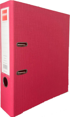 Регистратор A4, 72мм, PVC, кораллово-розовый Eisear (A0212)