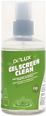 KALAM.KZ - Набор чистящий 200 мл, для всех видов техники, спрей + салфетка, Delux "Gel Screen Clean "