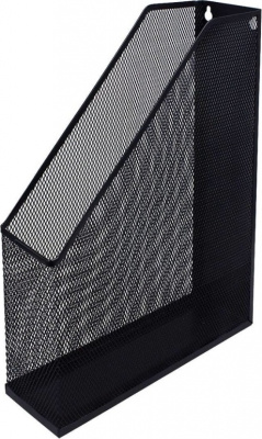 Лоток вертикальный А4, сетчатый, черный Deli металлический