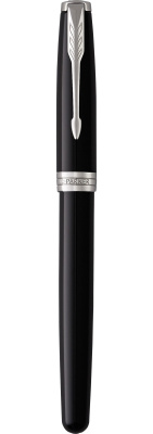 KALAM.KZ - Ручка роллерная Parker Sonnet Premium Lague Deep Black CT, 1,0 мм М, черная S0808820