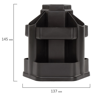 KALAM.KZ - Набор настольный 14 предметов, пластик, черный, STAFF