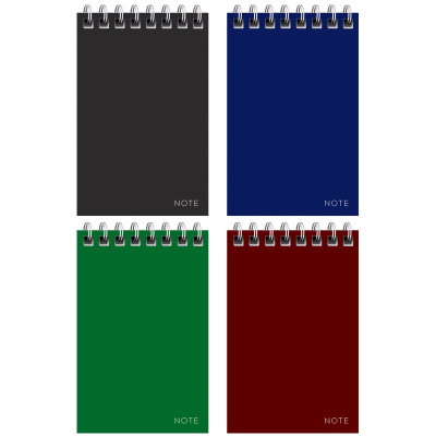 Блокнот 40л, А7 на спирали, тв.обл, ArtSpace "Моноколор. Classic"