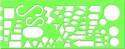 Линейка морская офицерская, 25см, зеленая, отливная шкала Стамм