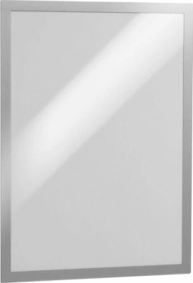 Рамка магнитная, А4, настенная, самоклеющаяся, серебристая Foska