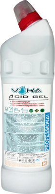 Средство чистящее, универсальное кислотное,1000мл, (флакон - носик) Acid Gel Voka
