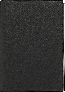 Ежедневник А5, недатир, 192л, иск.кожа, Today, евроспираль, клетка, карман для ручки, черный, Эксмо