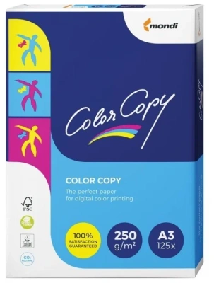 Бумага белая Color Copy А3, 250гр, 125л, матовая, без покрытия