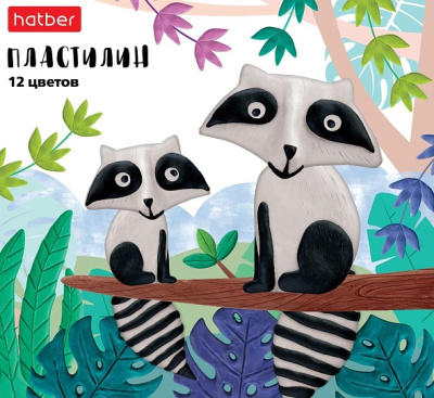 KALAM.KZ - Пластилин 12 цветов, 240гр, со стеком, серия "Colora""Hatber",