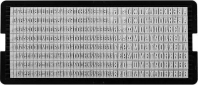 Касса символов для самонаборных штампов Trodat 6005, 360 символов, высота 3 мм, шрифт русский