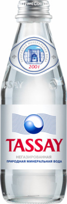 Вода минеральная без газа, 0,25л Tassay стекло