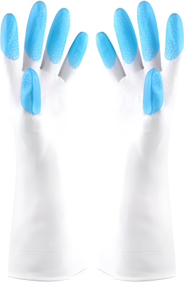 Перчатки гелевые М с цветными наперстками 1 пара без уп.