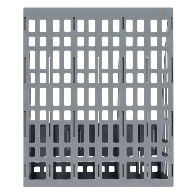 KALAM.KZ - Лоток вертикальный А4, 240мм, 3-х секционный, серый, сборный Стамм