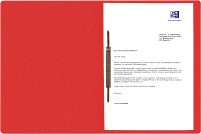 KALAM.KZ - Скоросшиватель картонный A4, 390гр, красный Hamelin