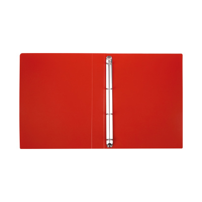 KALAM.KZ - Папка на 4 кольца, A4, 40мм, 500мкм, красная, пластик Стамм