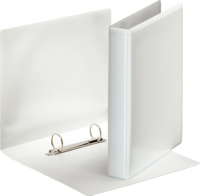 Папка на 2 кольца, A4, 38мм, PVC, белая Eisear