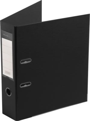 Регистратор A4, 70мм, PVC/PVC, черный, Deluxe