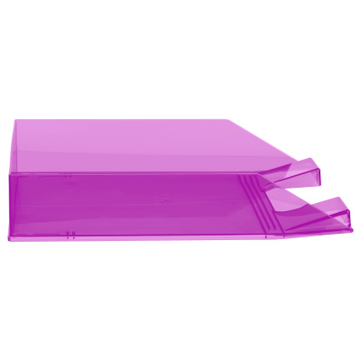 KALAM.KZ - Лоток горизонтальный А4, фиолетовый тонированный Стамм Фаворит