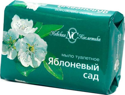 Мыло туалетное 90гр Яблоневый сад, "Невская Косметика"