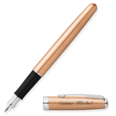 KALAM.KZ - Ручка перьевая Parker Sonnet Pink Gold CT, 0,8 мм F, черная S0947260