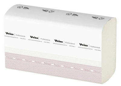 KALAM.KZ - Полотенца бумажные 2х-слойные V-сложение "21,6смх21смх200л Veiro Professional Premium" 20 шт в кор